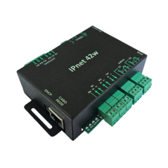 IPnet 42w - Controladora IP via HTTP ou Socket Cliente/Servidor com 4 Entradas, 2 Saídas e 2 Wiegand